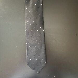 Polo by Ralph Lauren Black Tie with polka dots Silk for Neiman Marcus